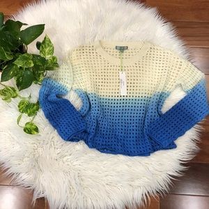 New🌿Good Luck Open Stitch Sweater